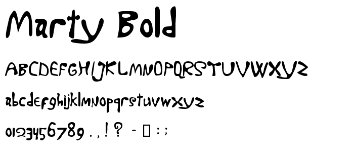 Marty Bold font